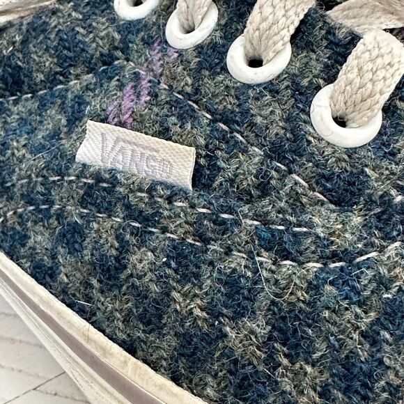 Van's Plaid Tweed Houndstooth Era Sneaker Shoes Blue - US Men's 5 Women's 6.5 - Picture 8 of 12